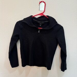 Banana Republic Black Half-Zip Sweater